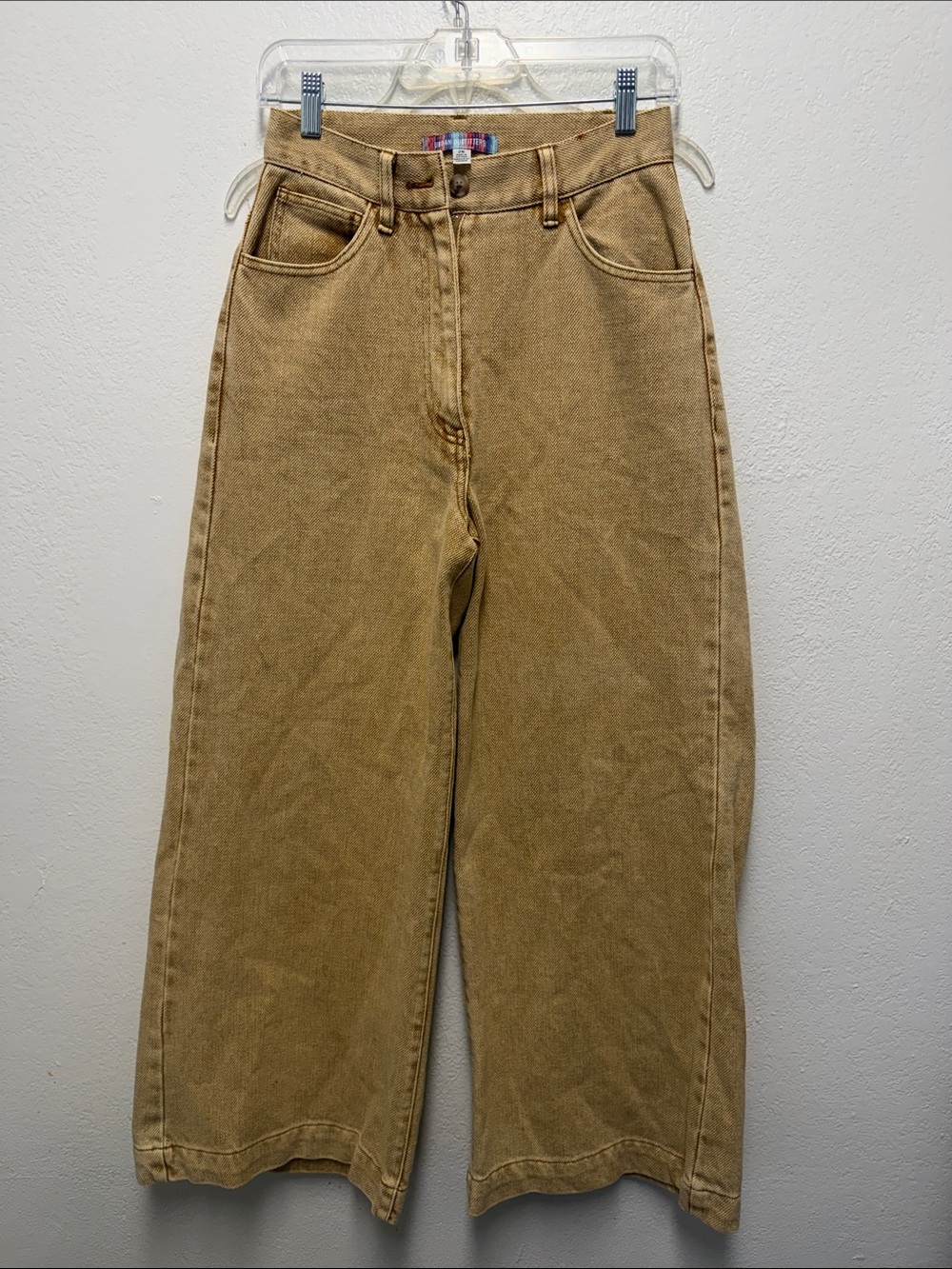 Urban Outfitters Tan Wide-Leg Denim Pants